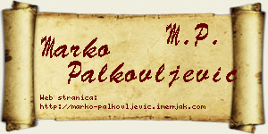 Marko Palkovljević vizit kartica